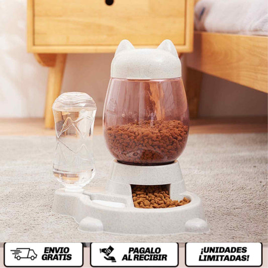 HydroFeast™ | Fuente + Comedero 2 en 1 para Mascotas Exigentes