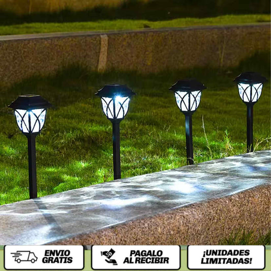 GardenGlow™ | Lámparas Solares Decorativas e Impermeables (2 Unidades)
