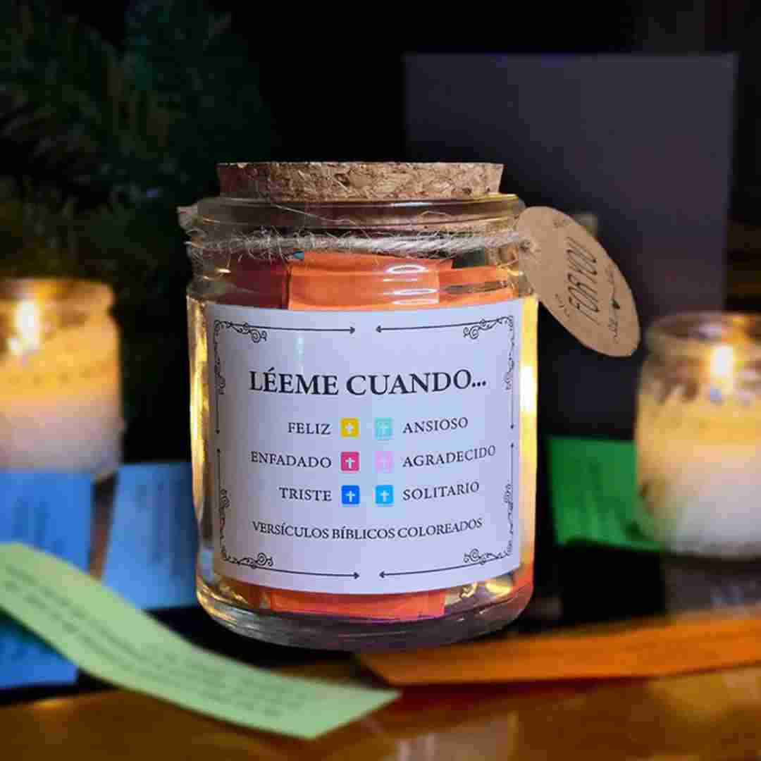 Frasco Bíblico – Conecta con Dios cada día con un versículo diseñado para tu alma