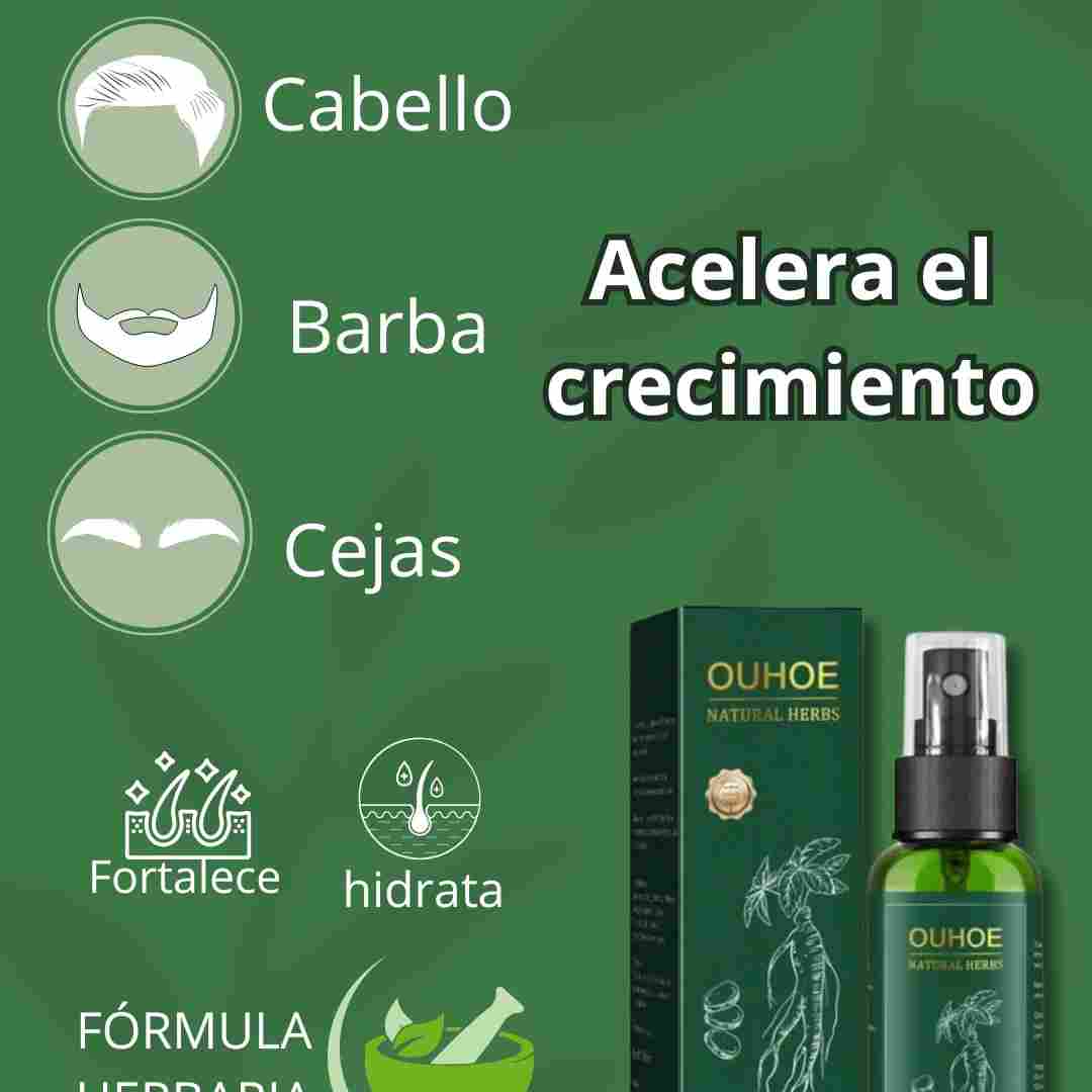Spray Capilar OUHOE – ¡Activa el crecimiento de tu cabello en semanas!