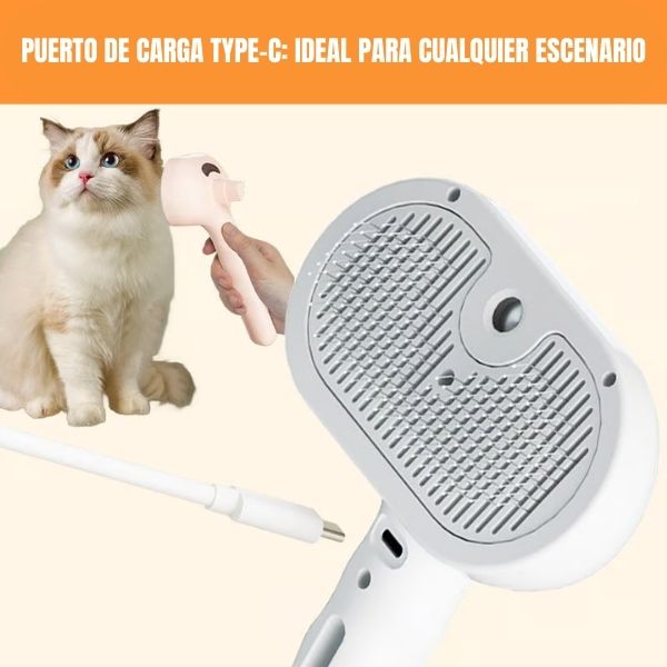 ¡3 en 1 Cepillo Spray para Mascotas!