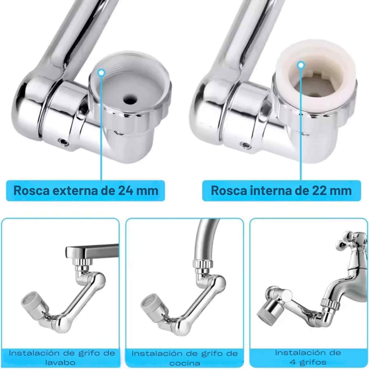 HydroFlex360™ El grifo inteligente que transforma tu fregadero en una estación de agua multifuncional.