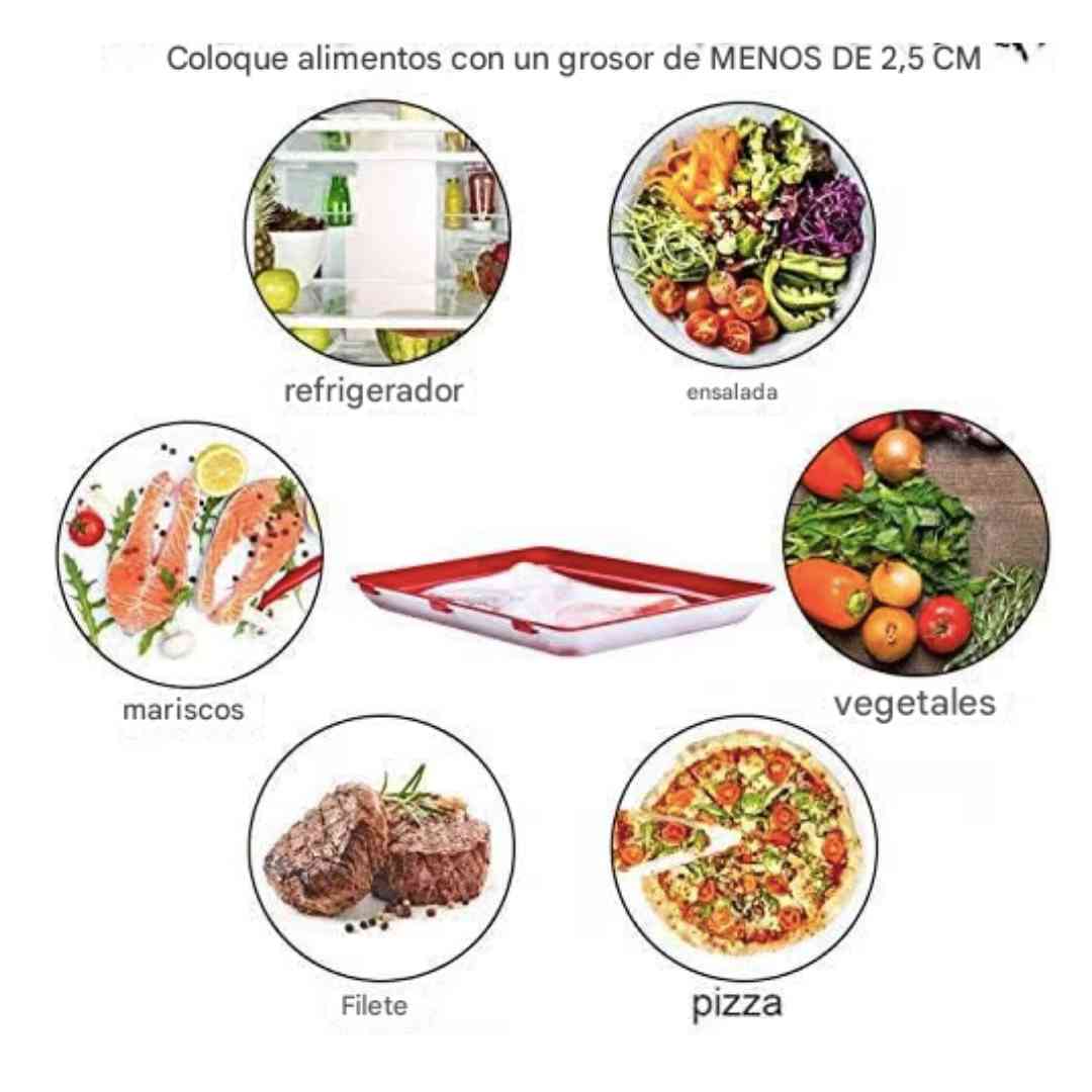 Bandejas de Conservación de Alimentos - protege tu bolsillo y el planeta (2 unidades)