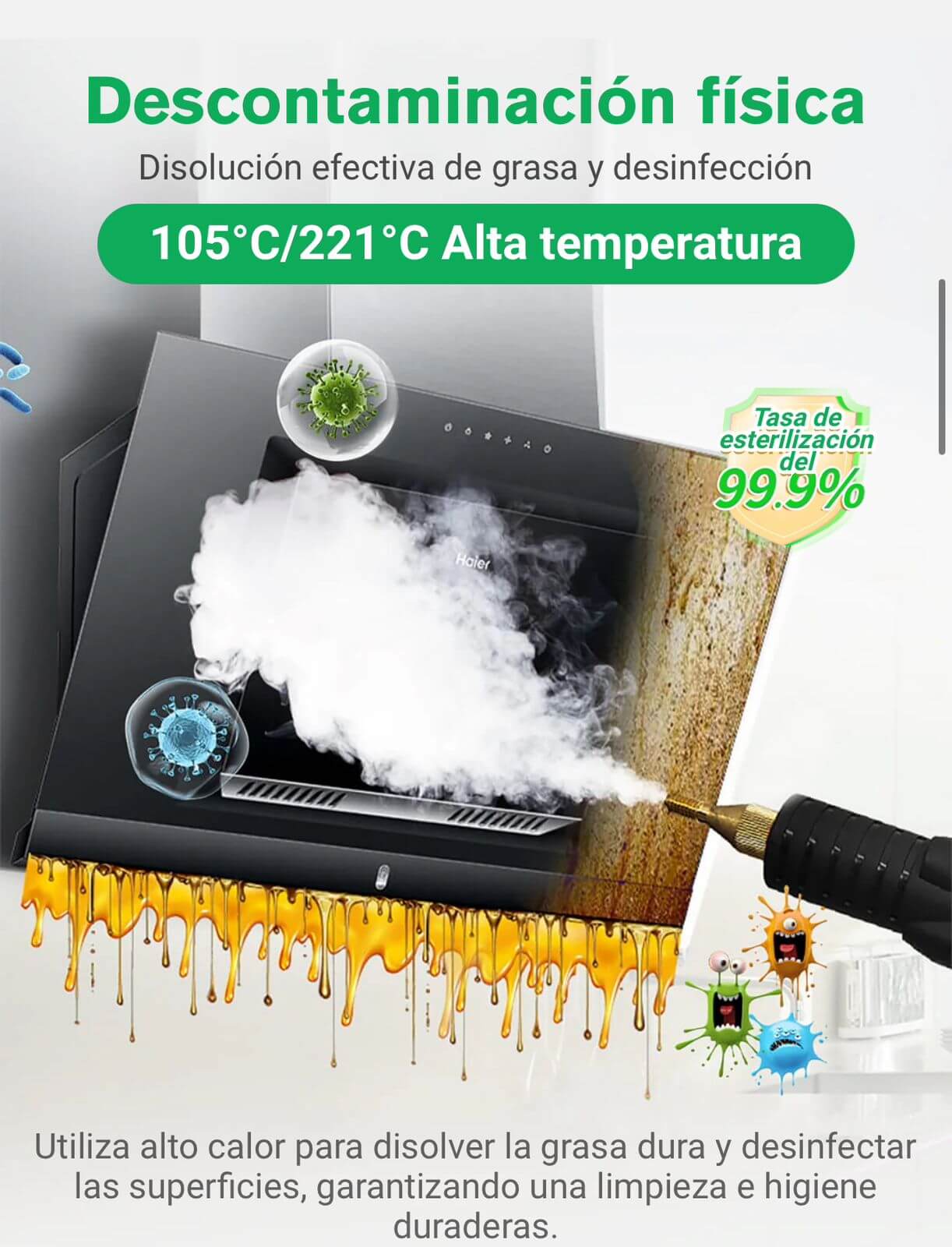 🔥 ¡Limpieza Profesional en Segundos! 🔥 Potente Limpiador a Vapor 2500W