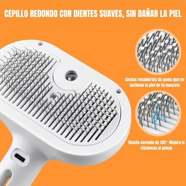 ¡3 en 1 Cepillo Spray para Mascotas!