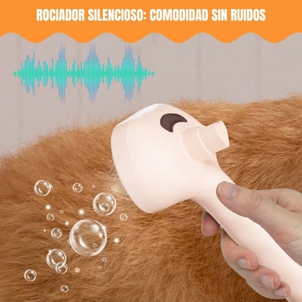 ¡3 en 1 Cepillo Spray para Mascotas!