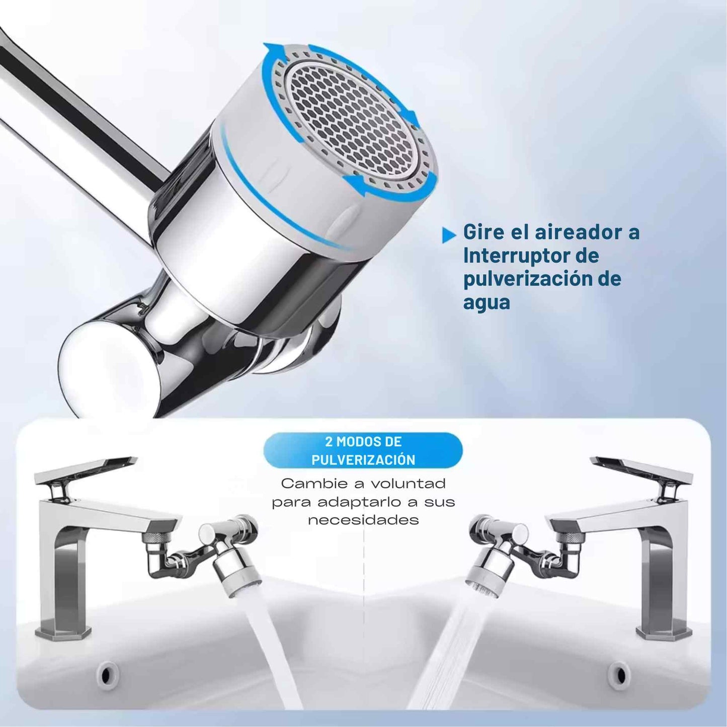 HydroFlex360™ El grifo inteligente que transforma tu fregadero en una estación de agua multifuncional.