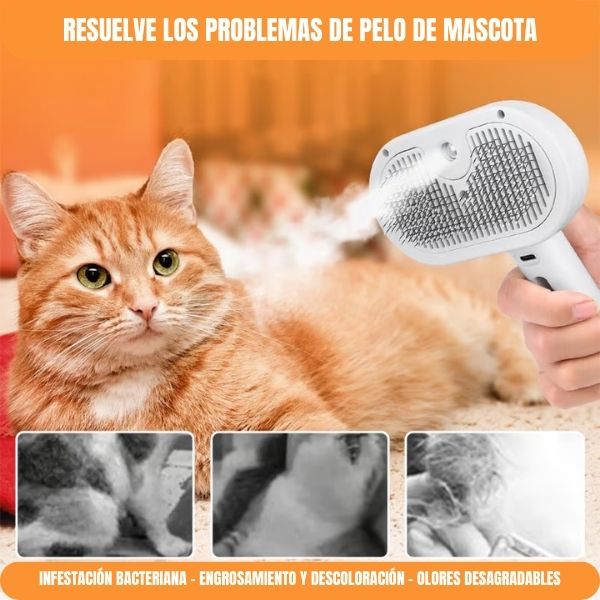 ¡3 en 1 Cepillo Spray para Mascotas!