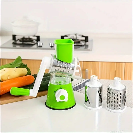 Rallador de Tambor Premium 3 en 1: ¡Magia para tu cocina!
