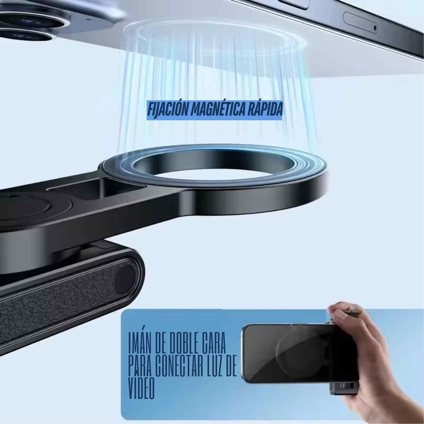 MagniStick™ 360 El palo de selfie magnético que redefine la forma de grabar, crear y capturar momentos.