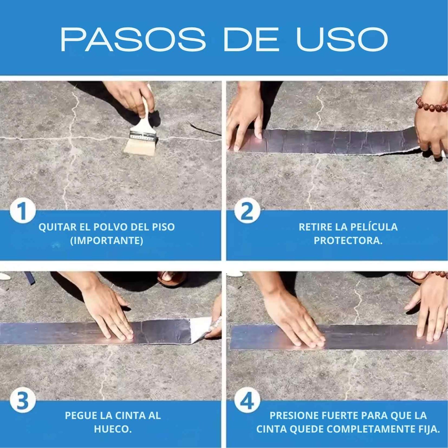 SealPro™ UltraShield Tape La cinta impermeable industrial que detiene filtraciones, grietas y fugas en segundos — incluso bajo lluvia o calor extremo.