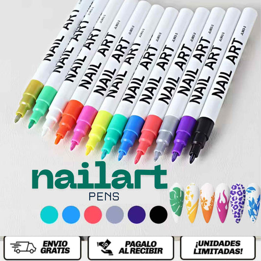 NailArt™ Pens x 12 UNDS - Los marcadores de uñas que convirtieron el caos del esmalte en creatividad pura.