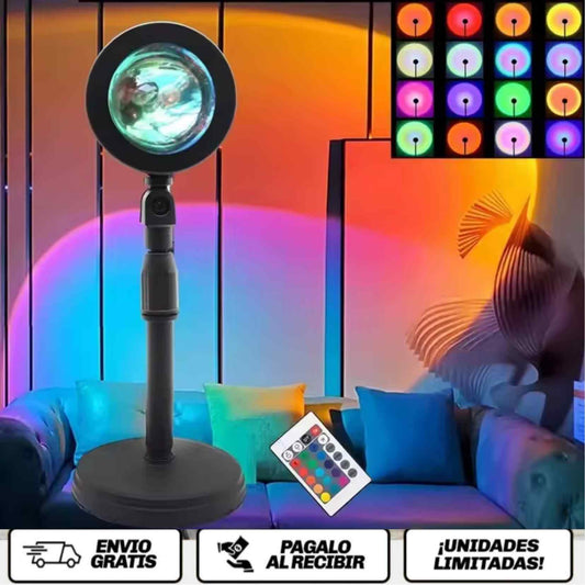SunsetVibe™ Glow Projector  Convierte cualquier espacio en un atardecer de película.