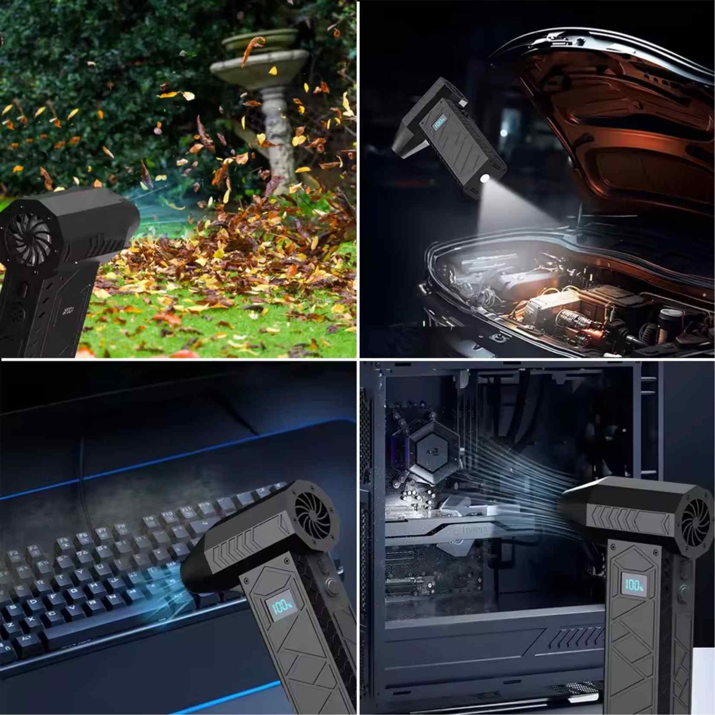 JetBlow™ 130K La mini turbina que limpia, seca y sopla con la fuerza de un huracán en tu mano