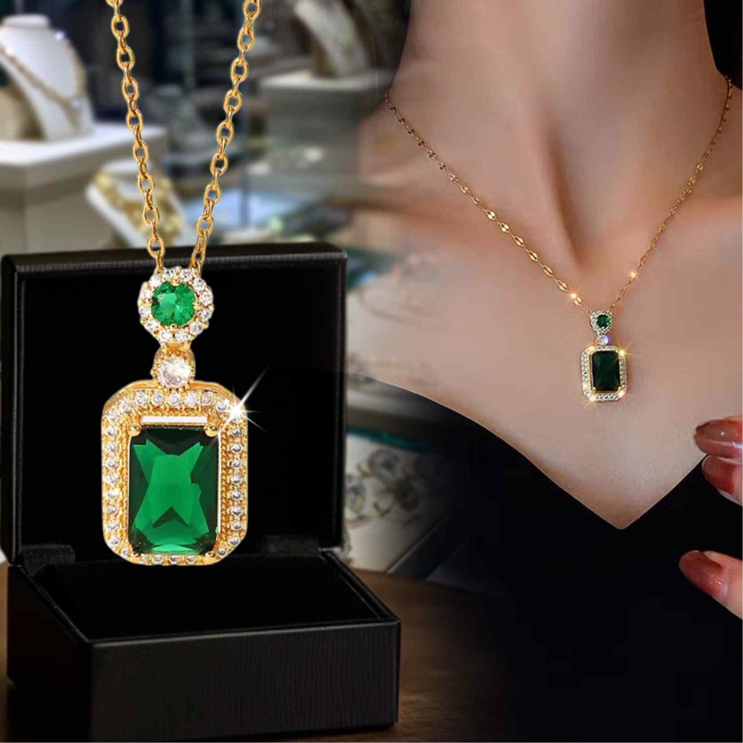 EmeraldGlow™ Set - 6 accesorios que elevan tu estilo sin decir una sola palabra.