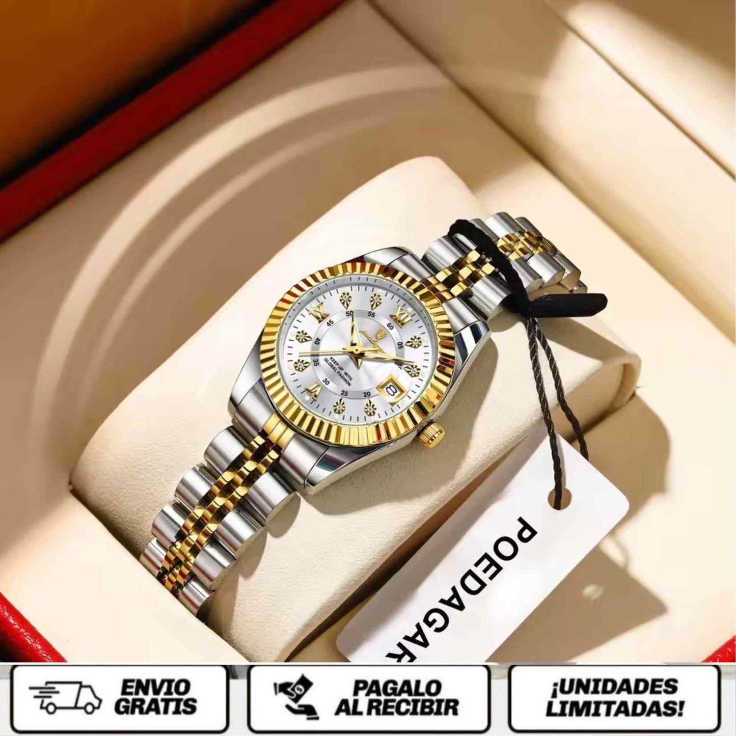 Lumière Queen™ Watch - Un reloj diseñado para que te veas fina, segura y con estilo