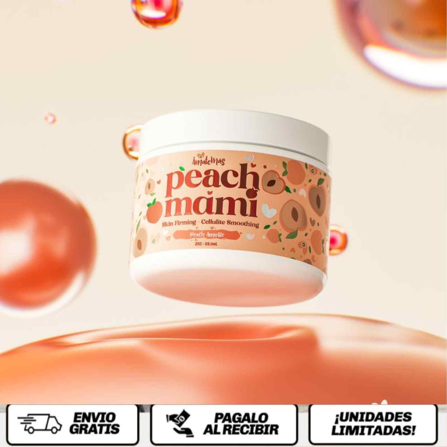 Peach Mami™ Reafirma, moldea y resalta tus curvas de forma natural.