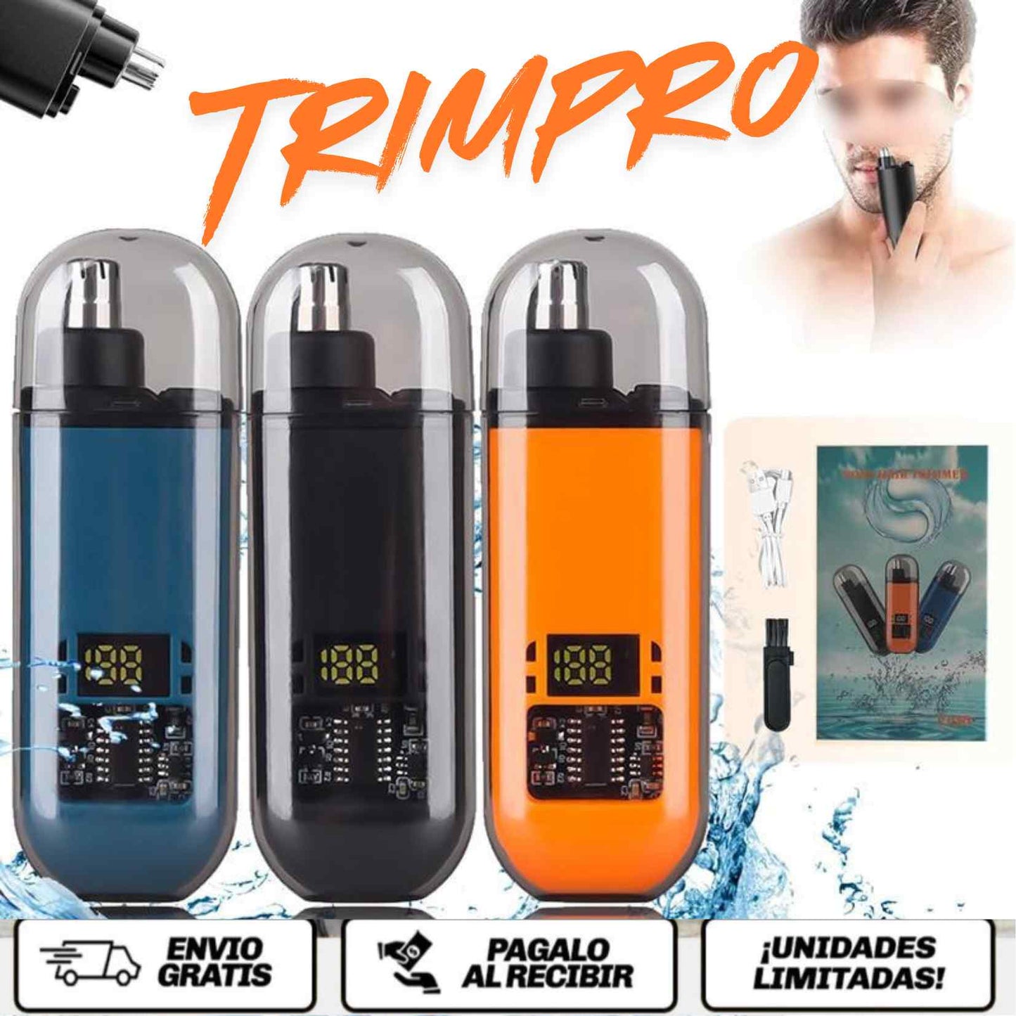 TrimPro™ El recortador inteligente que elimina el vello visible sin dolor, sin irritación y en segundos.