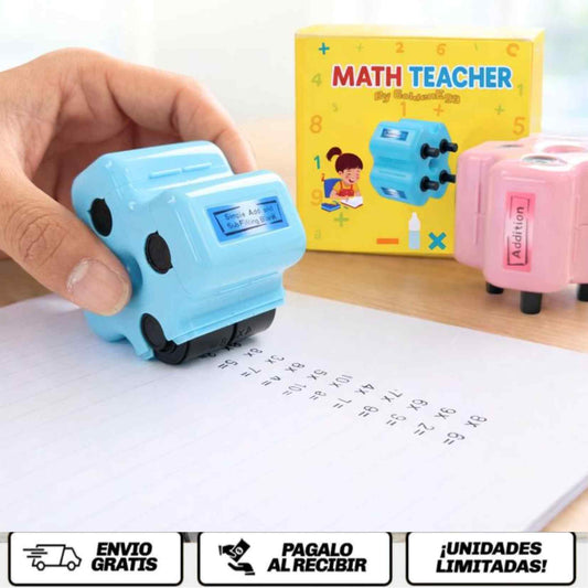 MathRoll Genius™ Stamp El juego que convierte las matemáticas en algo que los niños no quieren soltar.