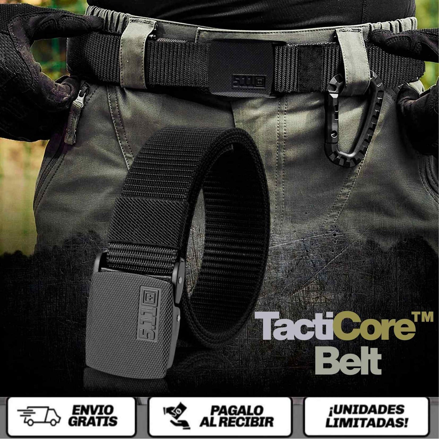 TactiCore™ Belt - El cinturón táctico que combina fuerza militar con estilo para la vida diaria.