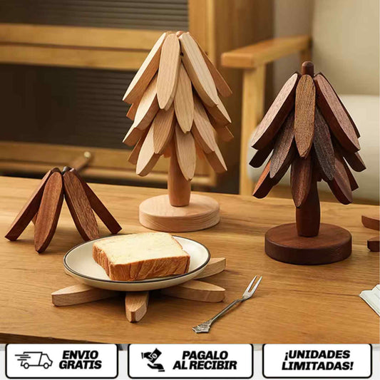 TreeWarm™ Set El toque cálido, natural y funcional que transforma tu mesa en una obra de arte. 🌳✨