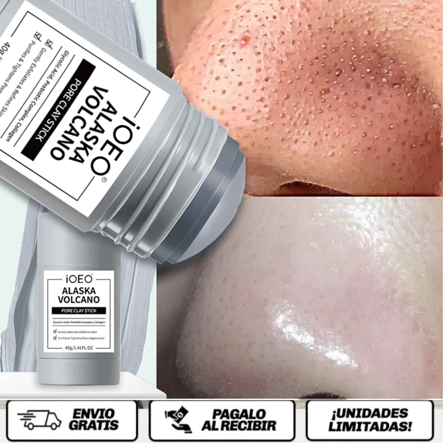 VolcanoClear Stick™ Limpieza profunda en segundos… sin ensuciarte las manos.