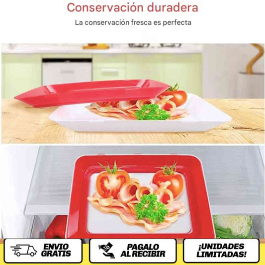 Bandejas de Conservación de Alimentos - protege tu bolsillo y el planeta (2 unidades)