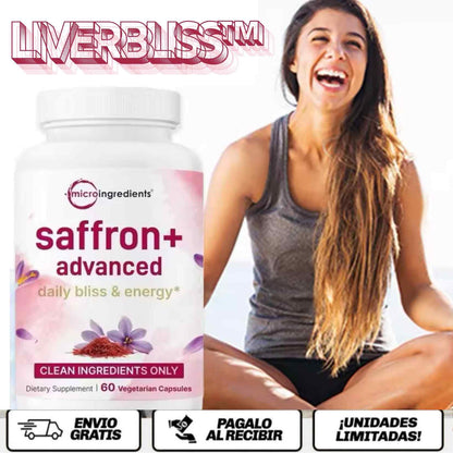 LiverBliss™ Saffron+ Advanced 🌿 El poder del azafrán para liberar tu hígado, equilibrar tu estado de ánimo y recuperar tu vitalidad desde adentro.