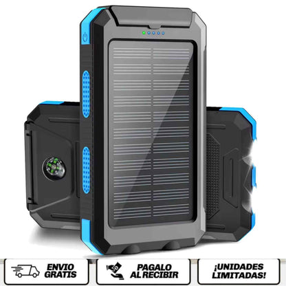 SolarCharge Titan™ 20000 Energía portátil que nunca te abandona… incluso lejos de los enchufes.