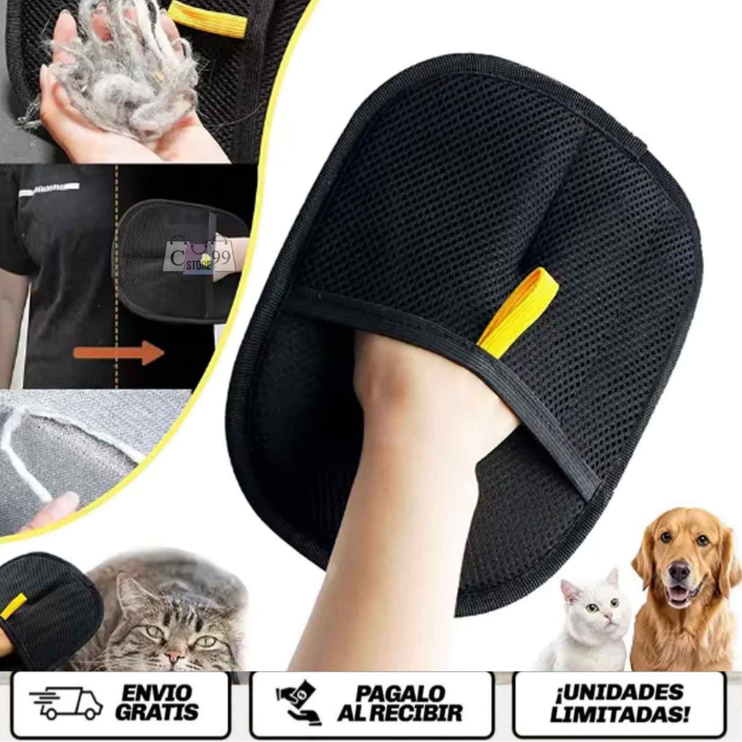 FurFree Touch™ (PACK DE 2) Pro Menos pelo en casa. Más amor en cada caricia.