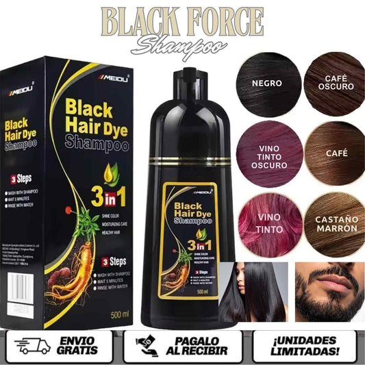 BlackForce™ 3-in-1 Color, cuidado y vitalidad en un solo paso - Un Tratamiento de Lujo