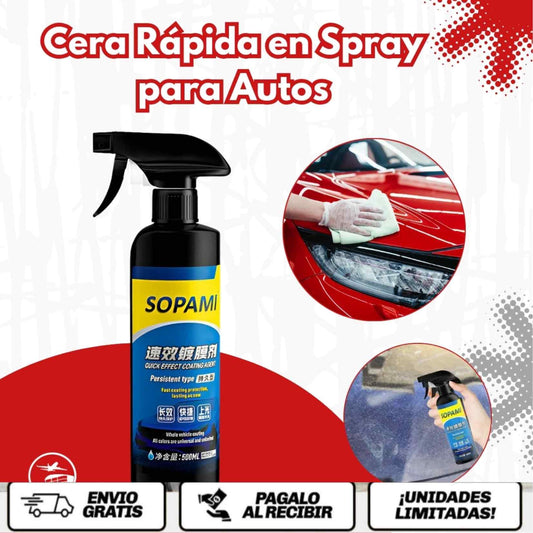 CeramiX AutoGlow™ (DOS UNIDADES) Brillo Cerámico en Spray  El efecto “auto recién detallado” en minutos.