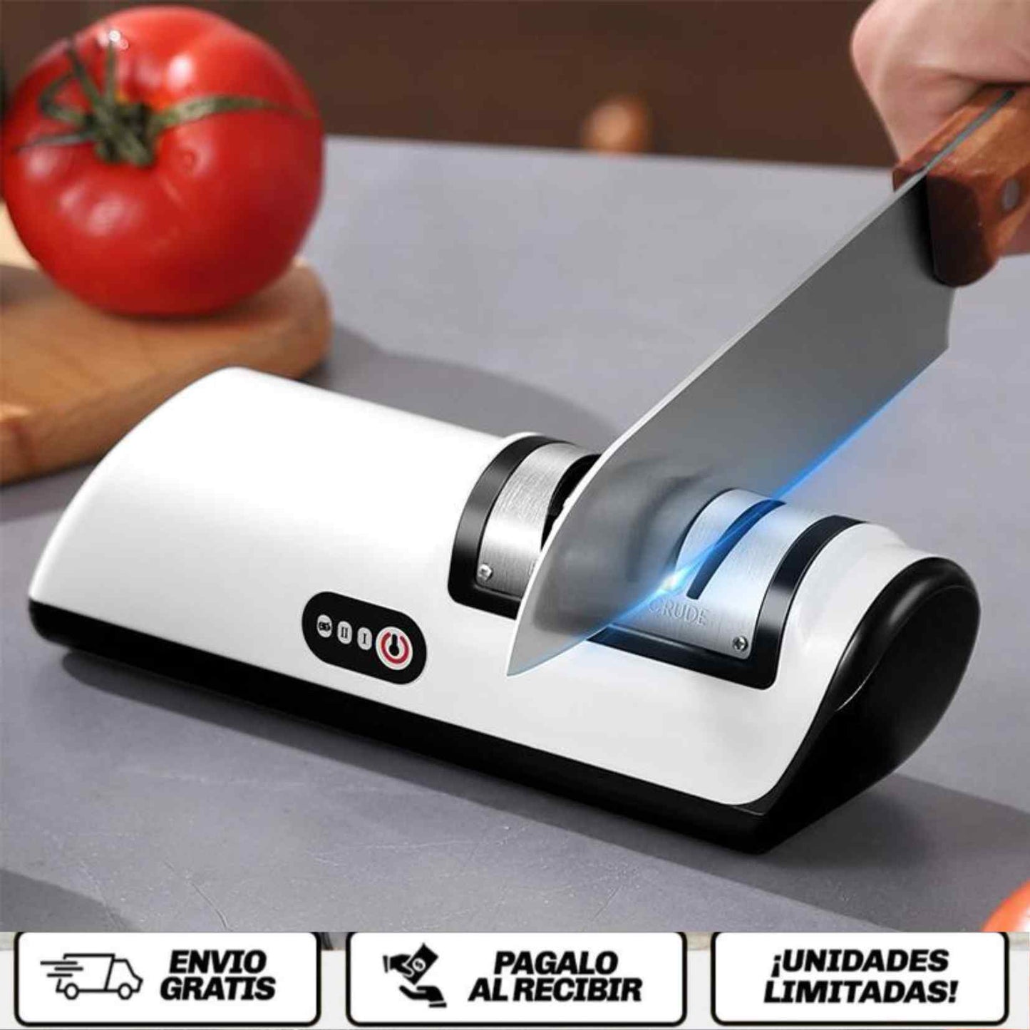 EdgeMaster™ Pro  El filo profesional que revive tus cuchillos en segundos.