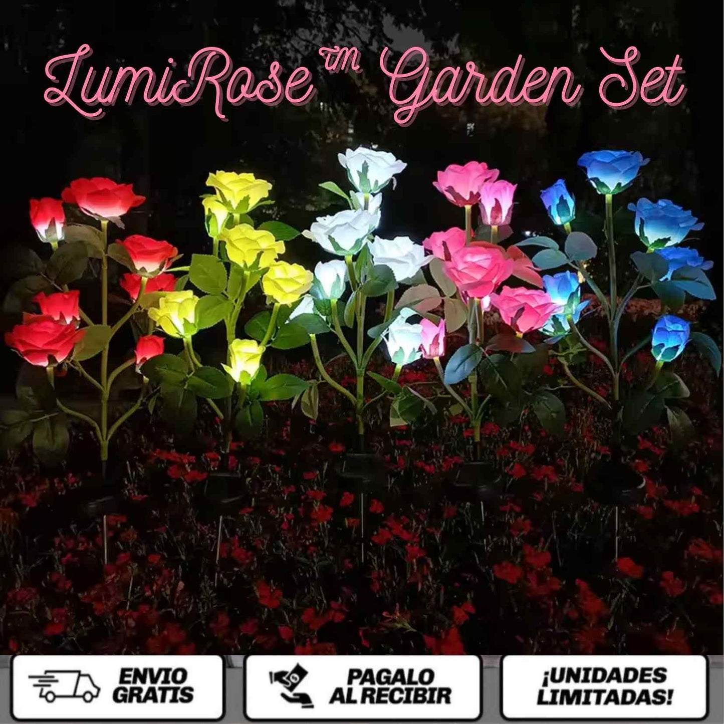 LumiRose™ Set x 2UND🌹✨ Convierte tus noches en un espectáculo de luz y romance… sin cables, sin esfuerzo, sin preocupaciones.