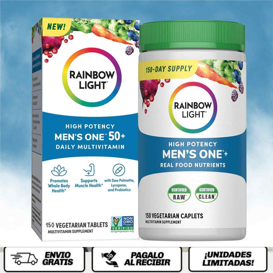 ManVita+50™ El multivitamínico inteligente para hombres que quieren mantenerse fuertes, activos y protegidos después de los 50 (5 meses de duración)