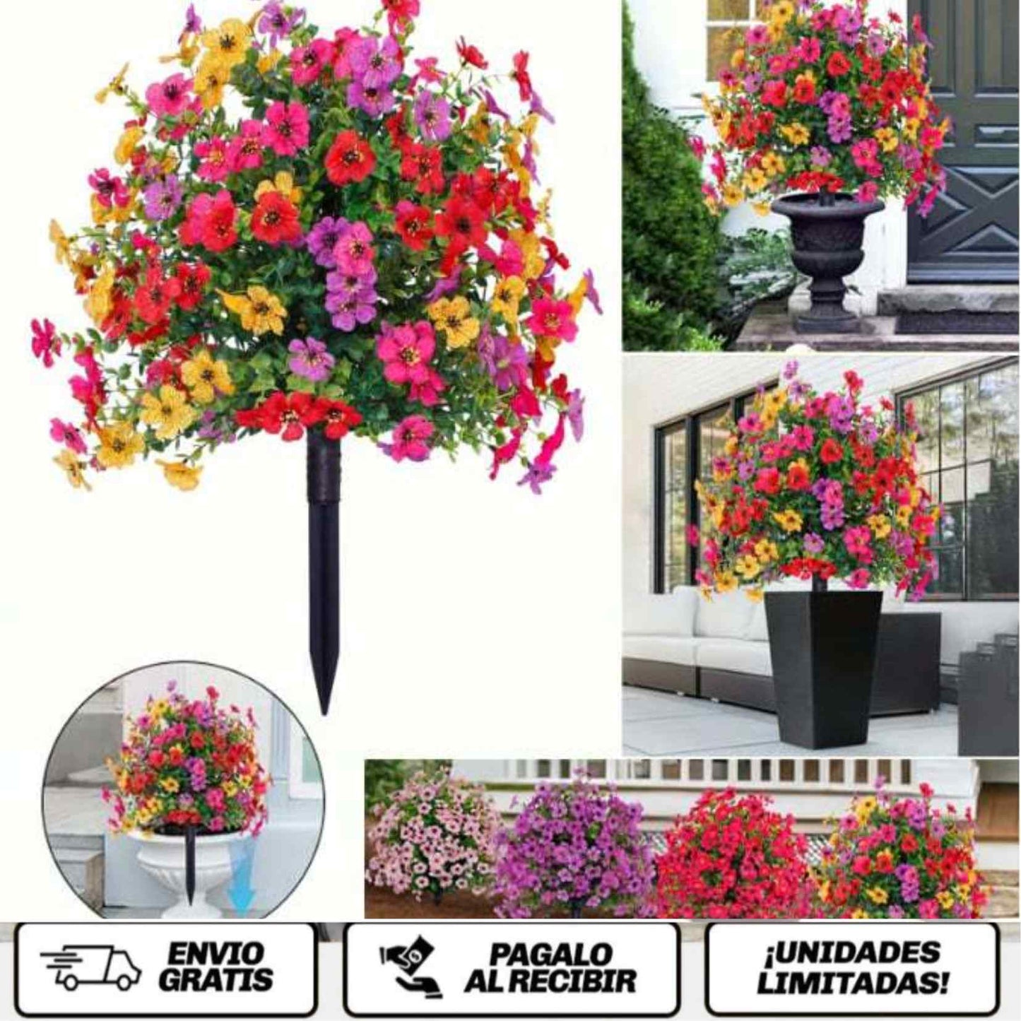 VioletLux Garden™ El toque natural perfecto… sin mantenimiento, sin estrés.