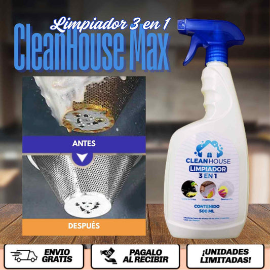 CleanHouse Max™ | Limpieza Total en Un Solo Paso