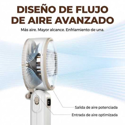 AirBlast Turbo™ El ventilador portátil que sí enfría… de verdad.