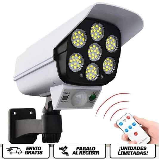 SecureSun CamLight™ La lámpara solar inteligente que ilumina, detecta movimiento y protege tu hogar sin cables ni consumo eléctrico.