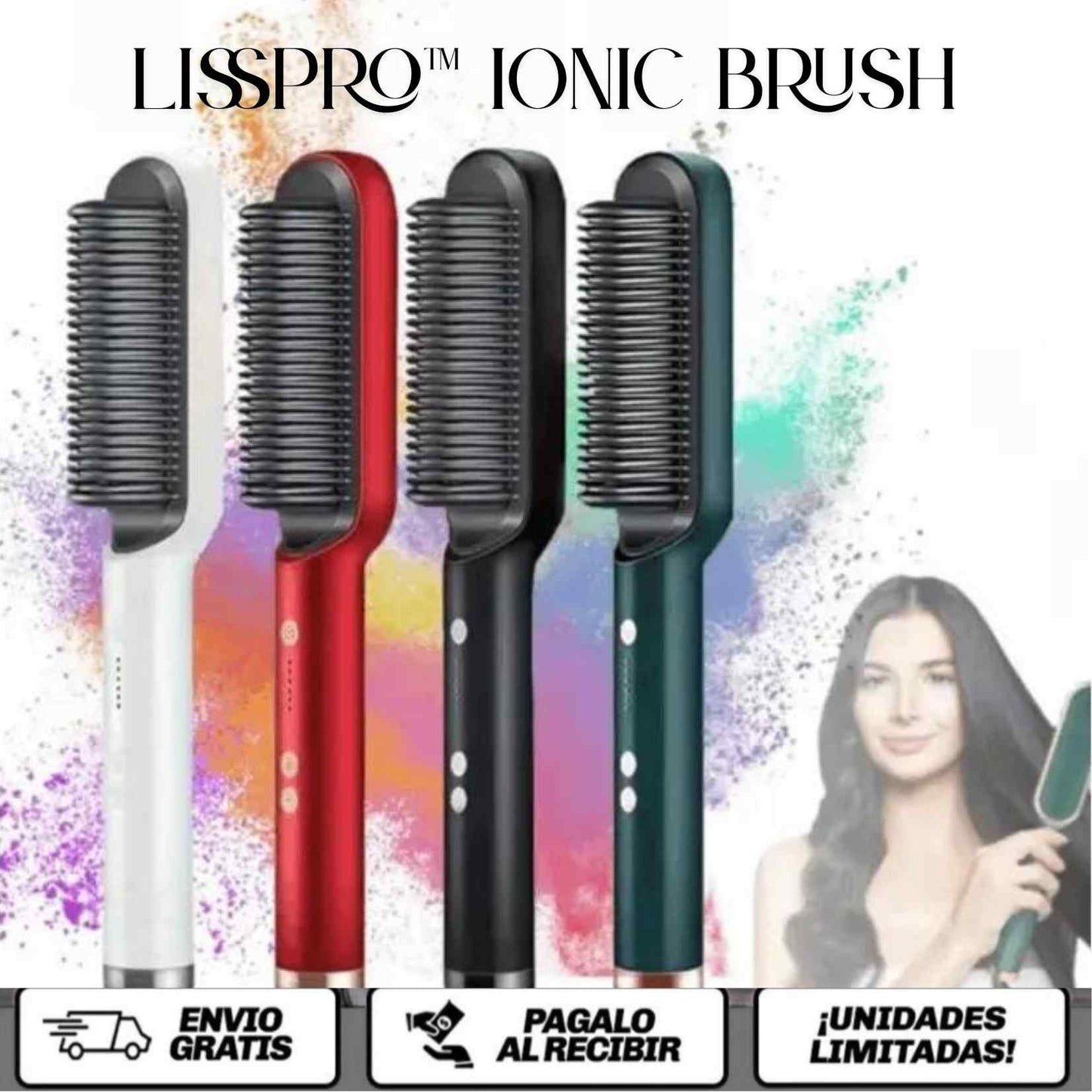 LissPro™ Ionic Brush Alisa, protege y da brillo a tu cabello en minutos, sin maltratarlo.
