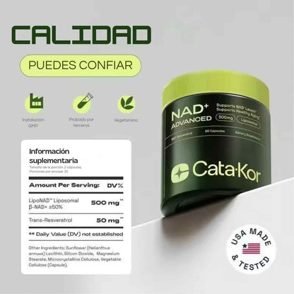 NAD+ Advanced ✨ La fórmula del “envejecimiento inverso”: energía, claridad y vitalidad desde tus células.