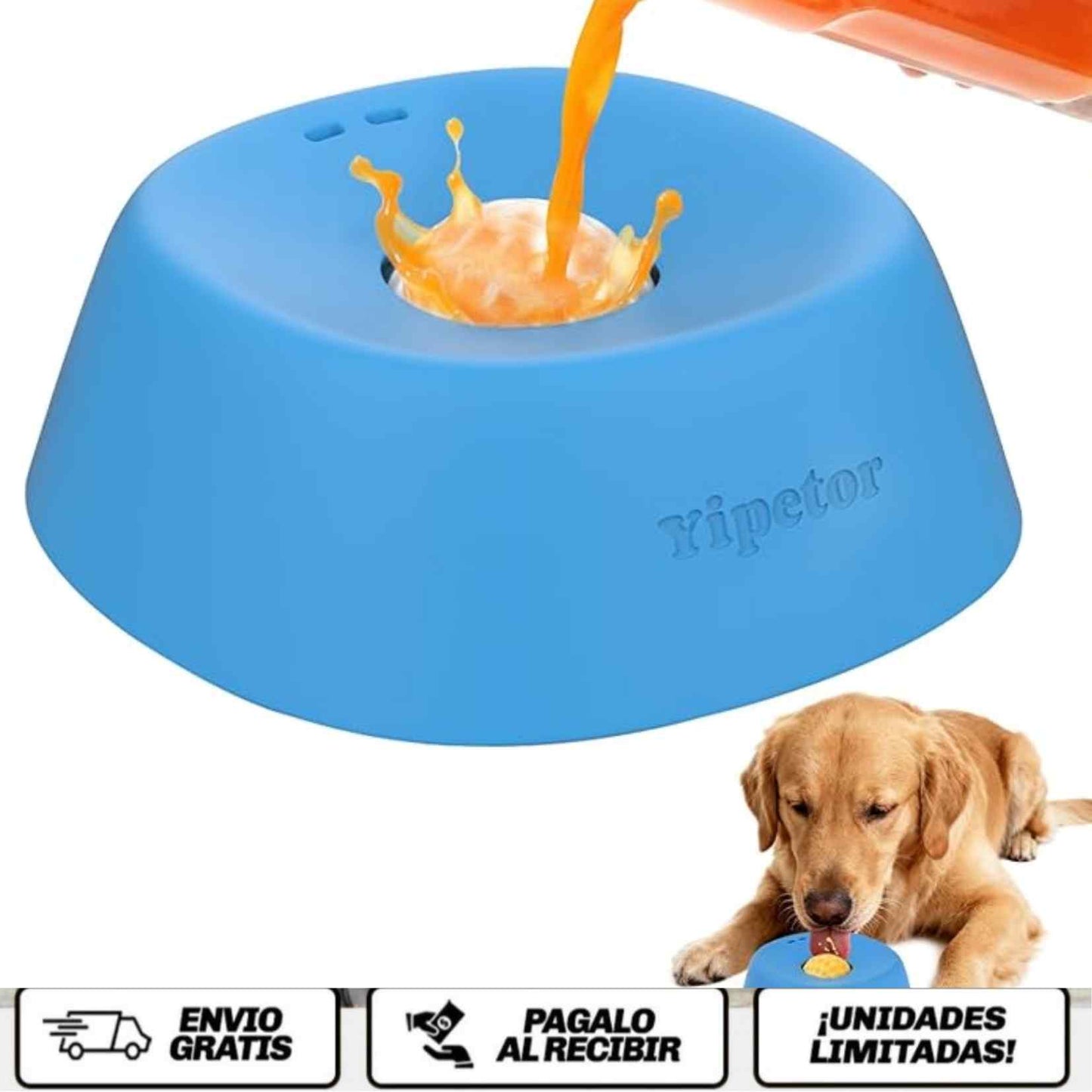 LickFlow ZenBowl™  El tazón que calma la ansiedad, cuida su pancita y convierte cada comida en un momento feliz.