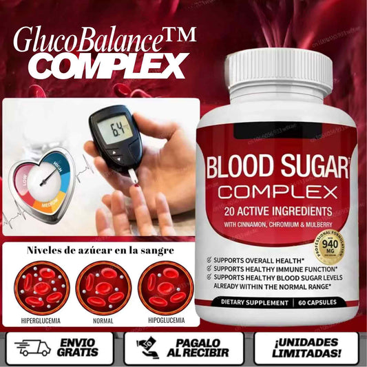 GlucoBalance™ Complex - Control natural, seguro y efectivo para mantener tus niveles de azúcar