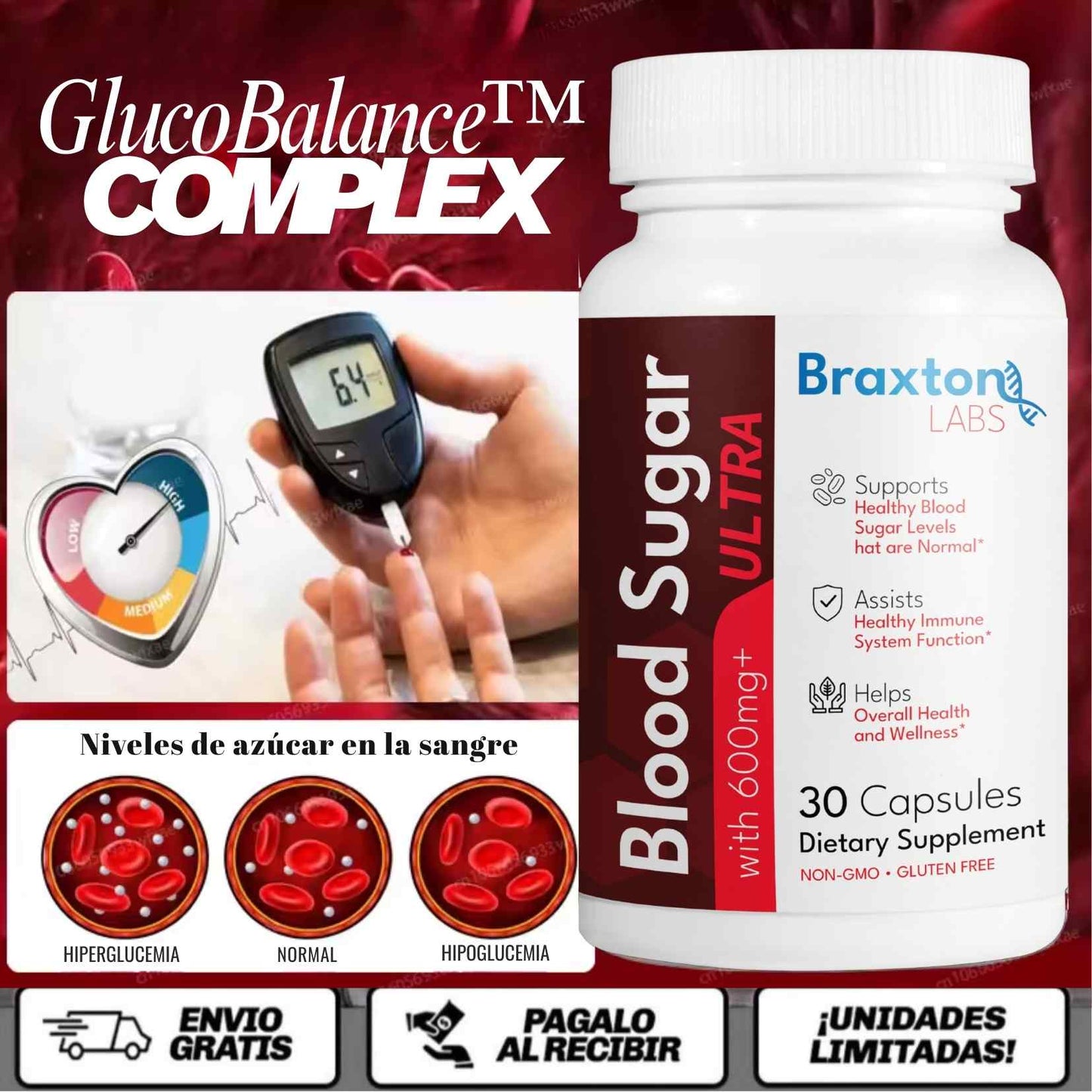 GlucoBalance™ Complex - Control natural, seguro y efectivo para mantener tus niveles de azúcar