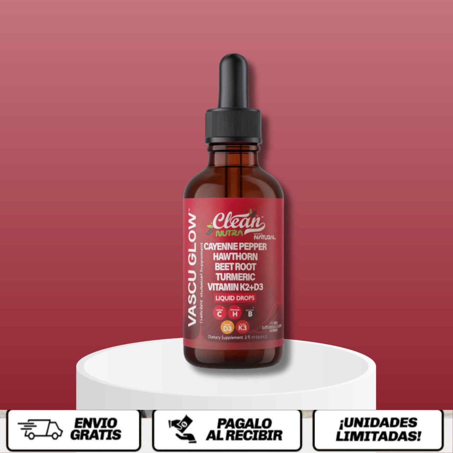 Clean Nutra™ Activa tu circulación. Enciende tu energía. Protege tu corazón.