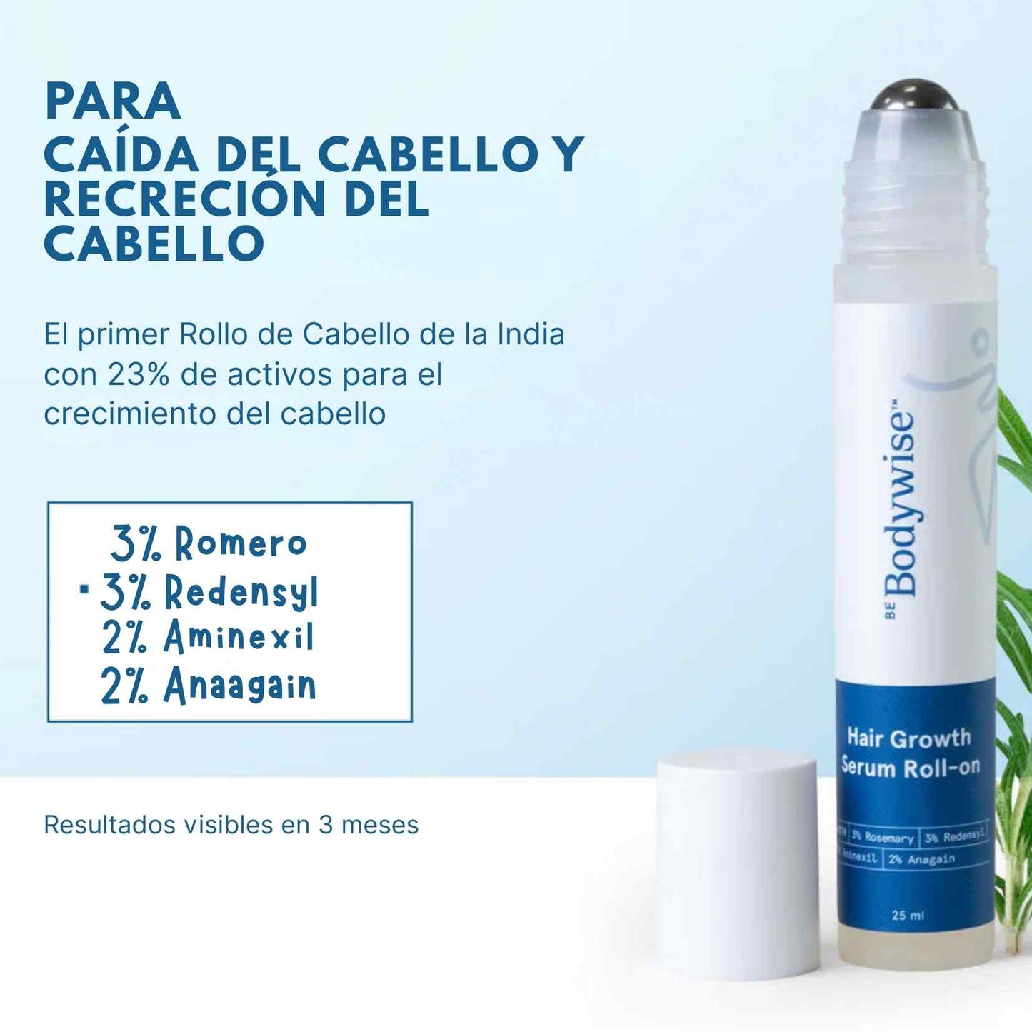 Bodywise 23X™  El sérum intensivo que despierta el crecimiento, fortalece la raíz y devuelve densidad al cabello desde el cuero cabelludo.