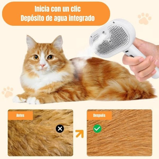 ¡3 en 1 Cepillo Spray para Mascotas!