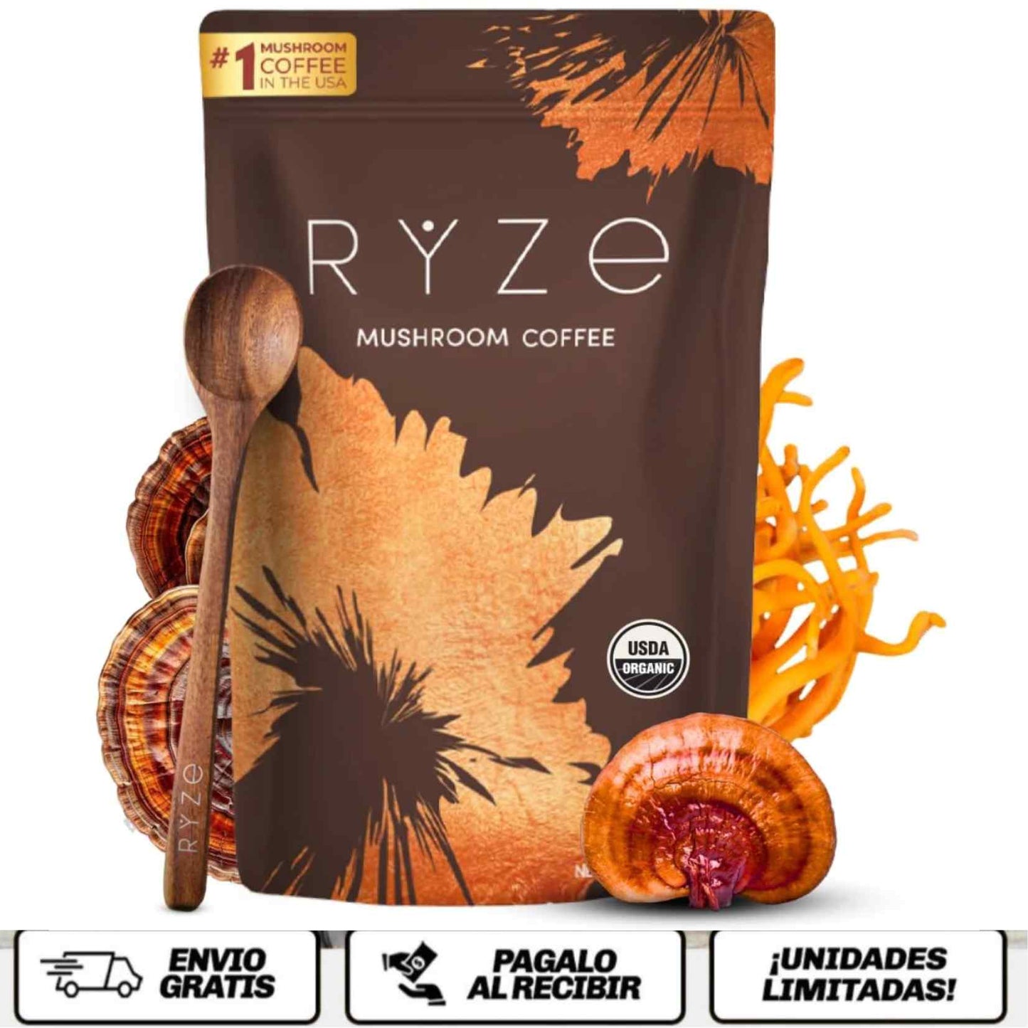 NeuroBrew Adapt™ El café inteligente con hongos adaptógenos que impulsa tu enfoque, energía y equilibrio sin el bajón del café tradicional.