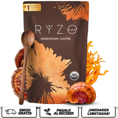 NeuroBrew Adapt™ El café inteligente con hongos adaptógenos que impulsa tu enfoque, energía y equilibrio sin el bajón del café tradicional.