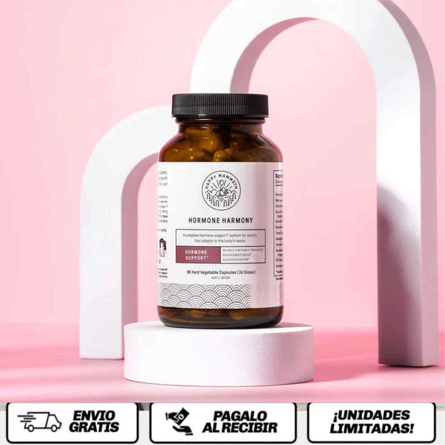 HarmoNIA™ Equilibrio hormonal, calma emocional y bienestar femenino en una sola cápsula. 🌷